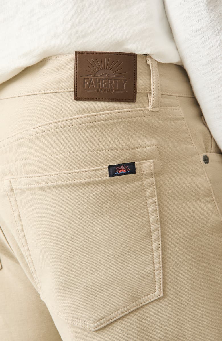 Slim Straight Leg Stretch Terry Cloth Pants