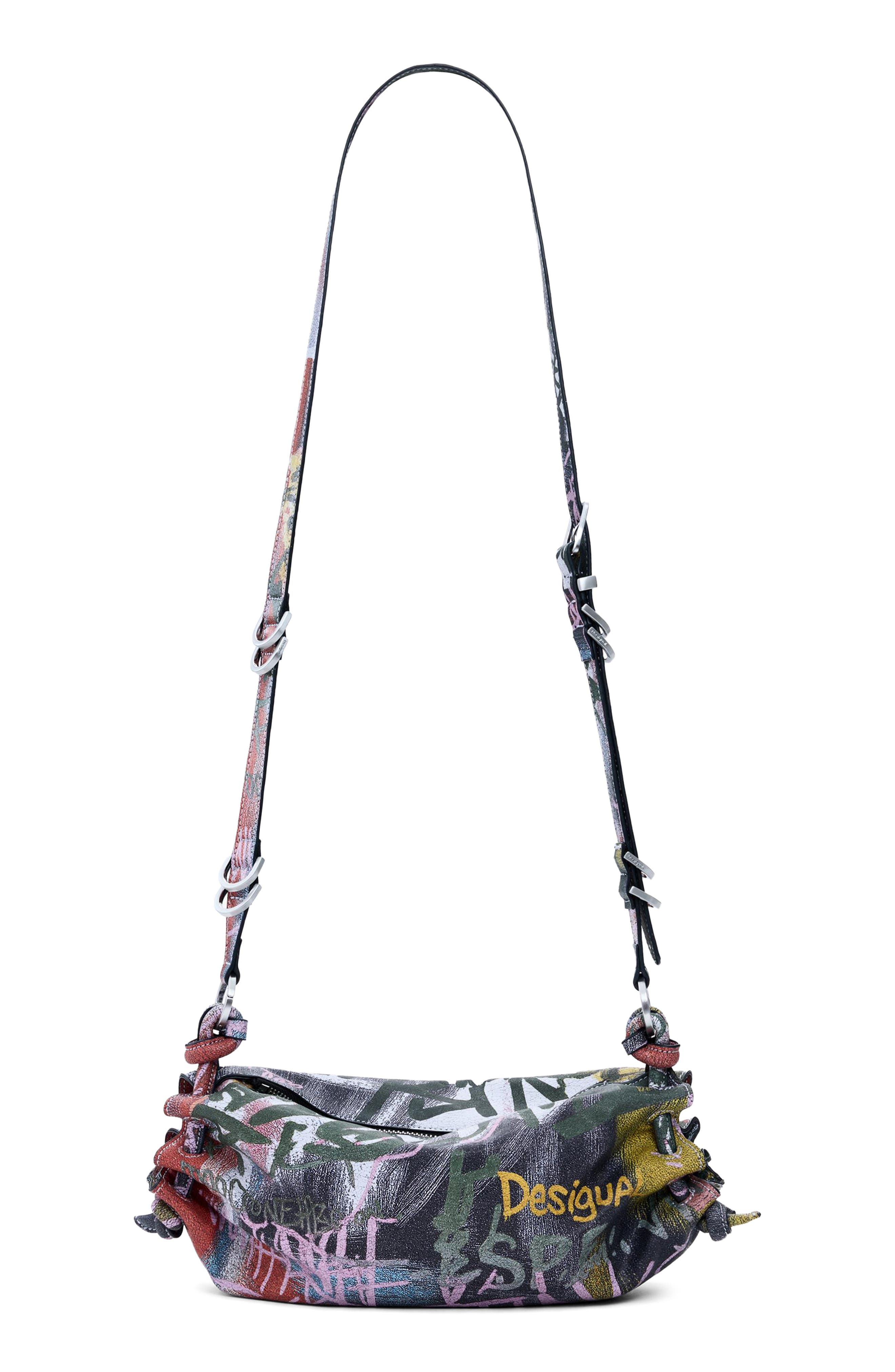 Desigual Arty Print Crossbody Bag, Alternate, color, 