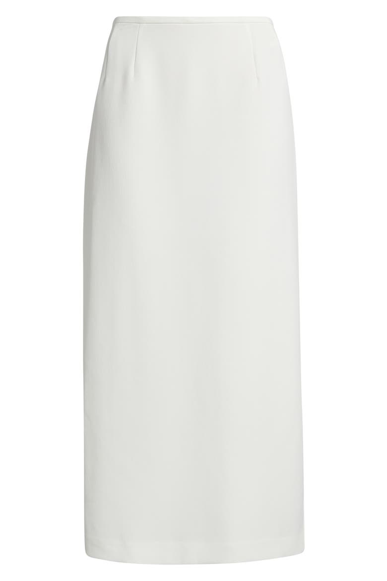 Stretch Midi Skirt, Alternate, color, VANILLA ICE