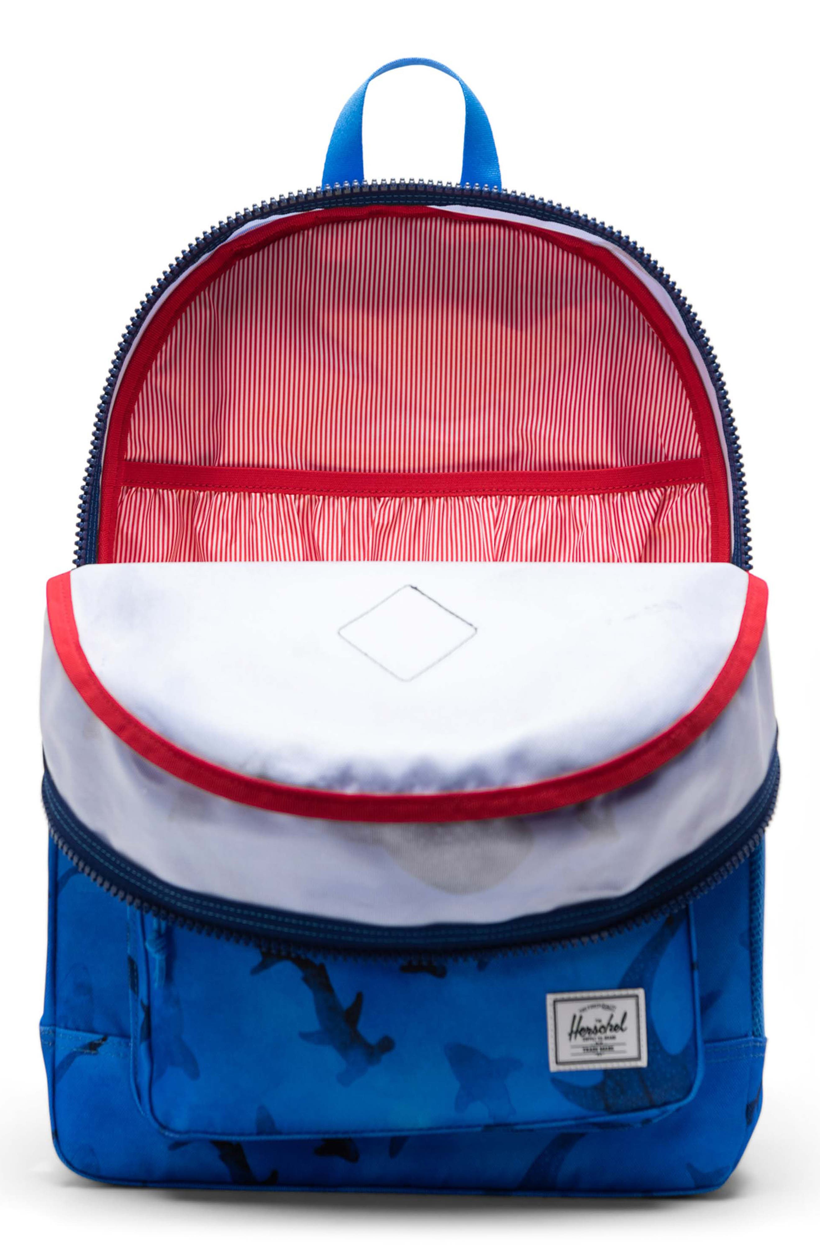 Herschel Supply Co. Kids' Heritage Youth Backpack, Alternate, color, Sharks