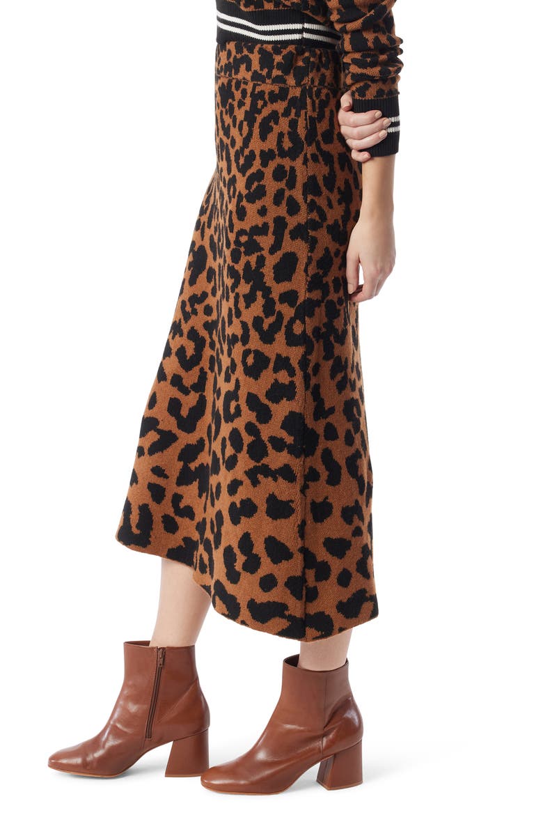 Leopard Jacquard Skirt, Alternate, color, NEUTRAL- ANIMAL JACQUARD
