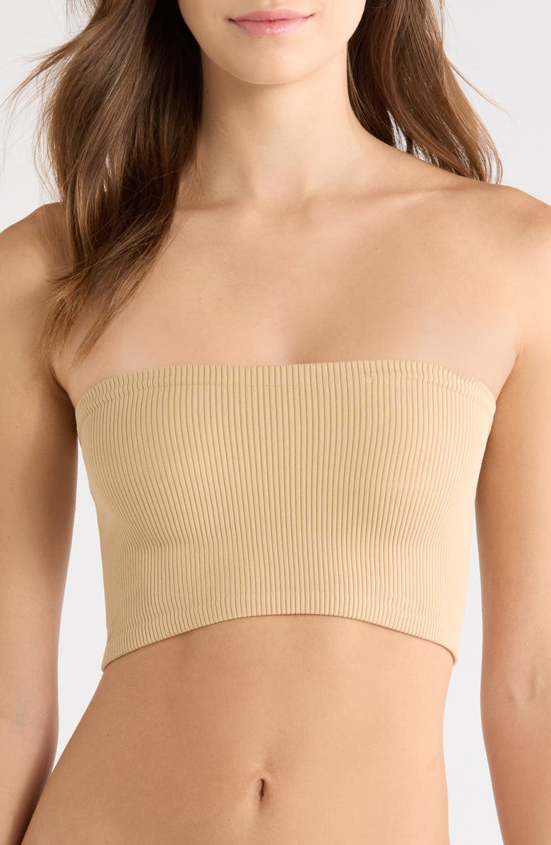 Free People Amelia Bandeau Bra, Main, color, Oat Latte