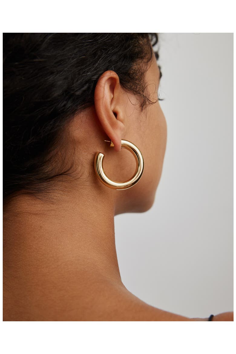 Samira Mini Hoops, 1-Inch, Alternate, color, GOLD