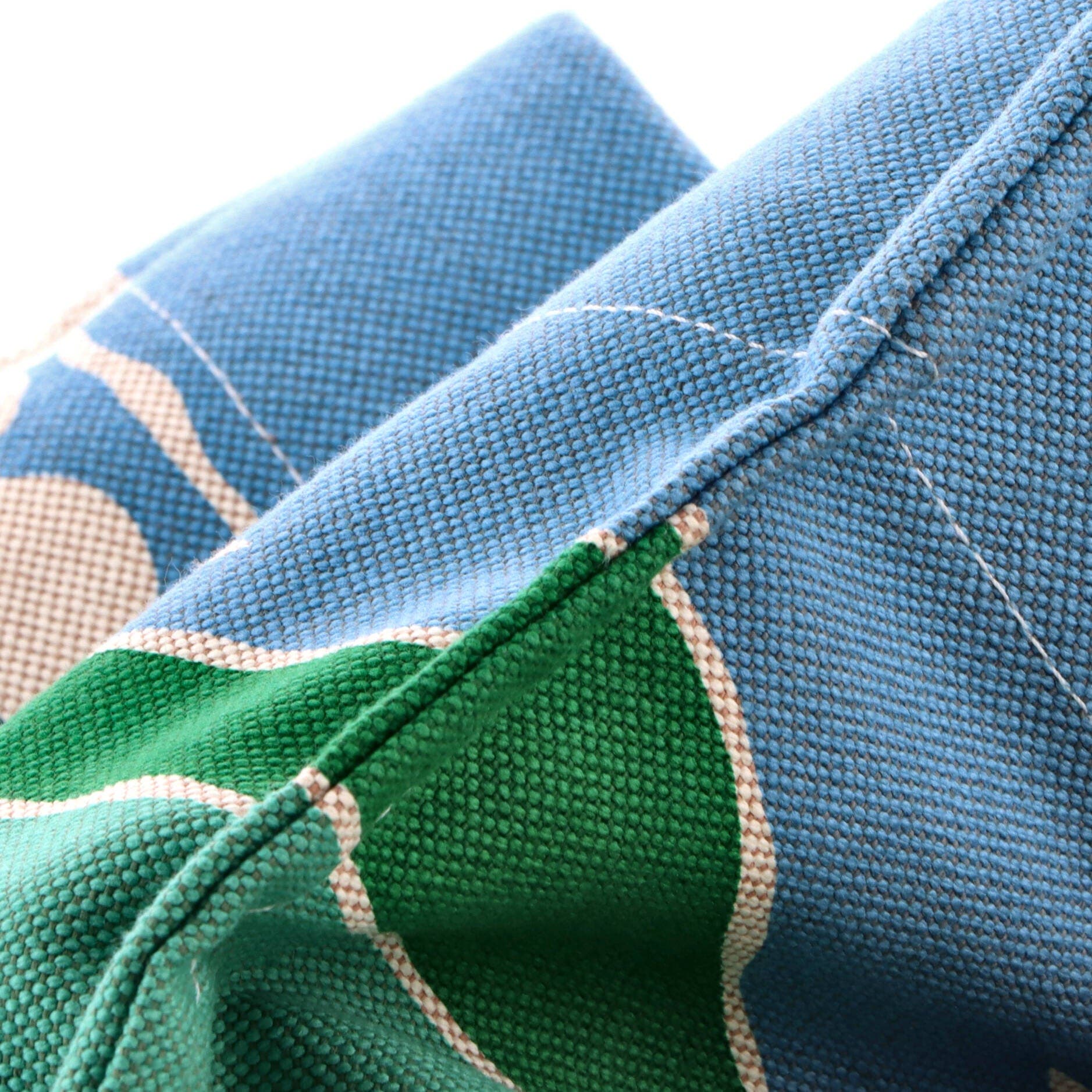 Beach Bag Printed Canvas, Alternate, color, Blue