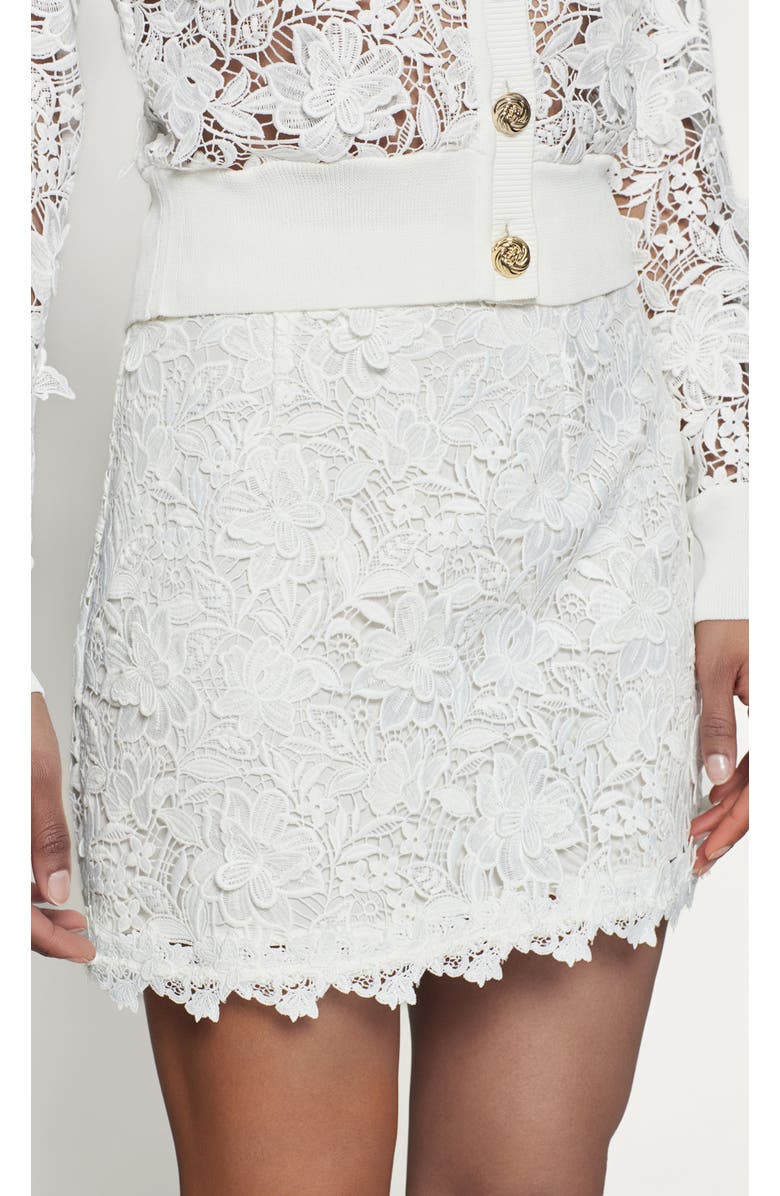 Generation Love Allison 3D Butterfly Lace Skirt, Alternate, color, White