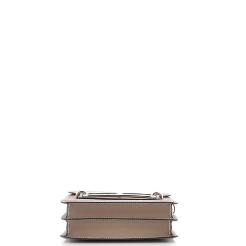 Pre-owned Hermes Hermes Roulis Bag Evercolor 23 In Gray