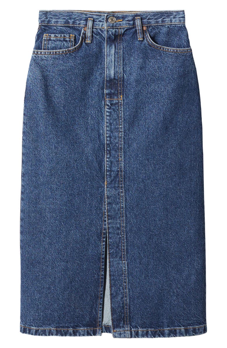 MANGO Denim Skirt, Alternate, color,