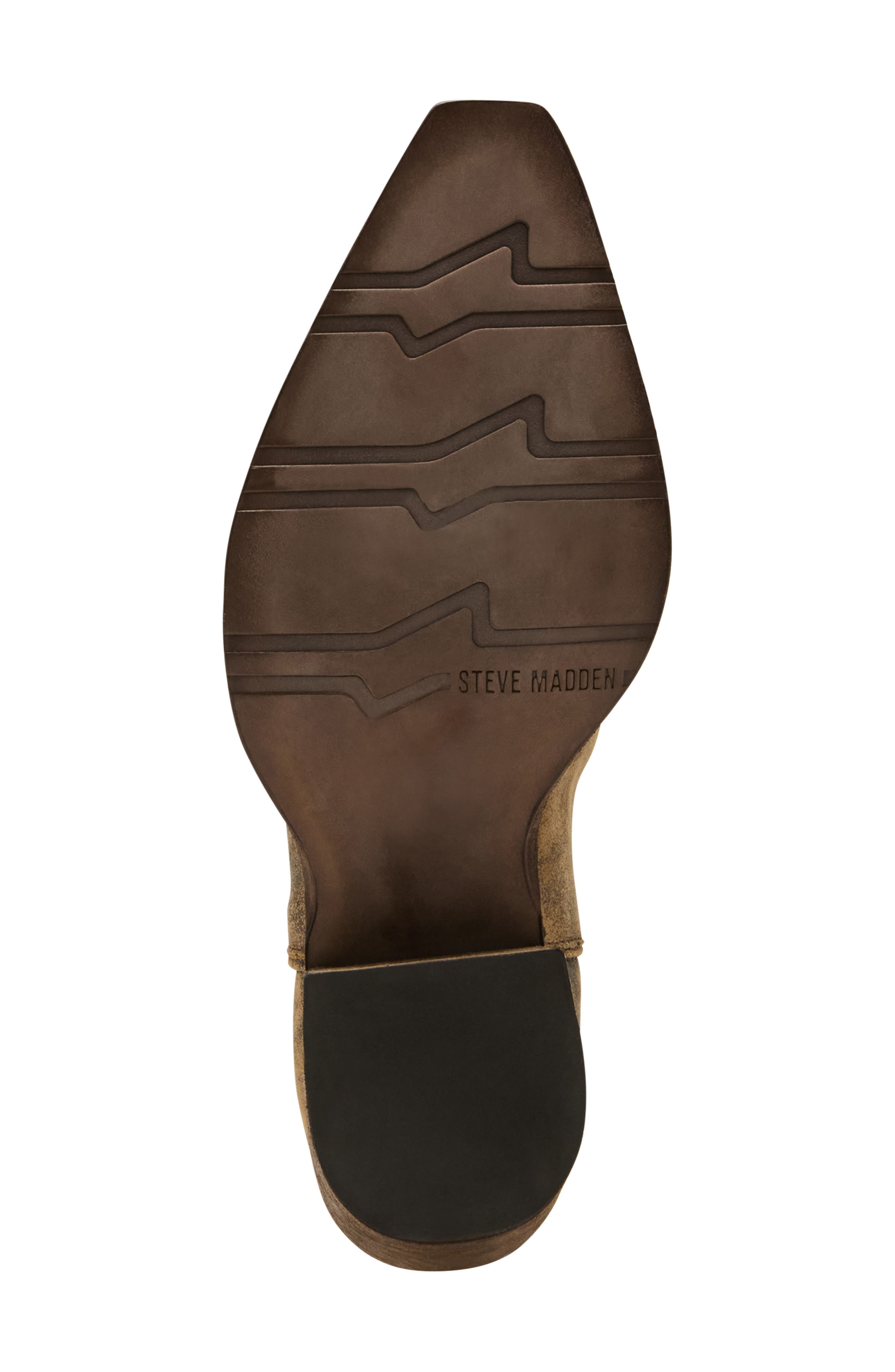 Steve Madden Albany Western Boot, Alternate, color, Brn Distre
