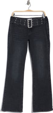 Madden Girl Belted Bootcut Jeans