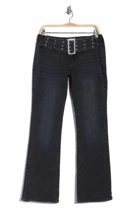 Madden Girl Belted Bootcut Jeans