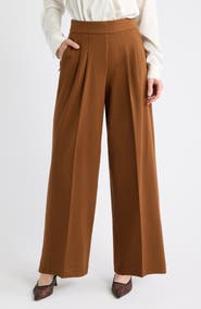SPANX® Pleated Ponte Wide Leg Pants