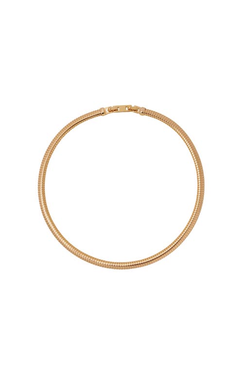 Rc Retro Chic Minimalist Choker In Gold