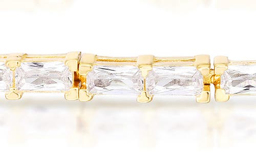 Glaze Jewelry Baguette Cubic Zirconia Bracelet In Gold