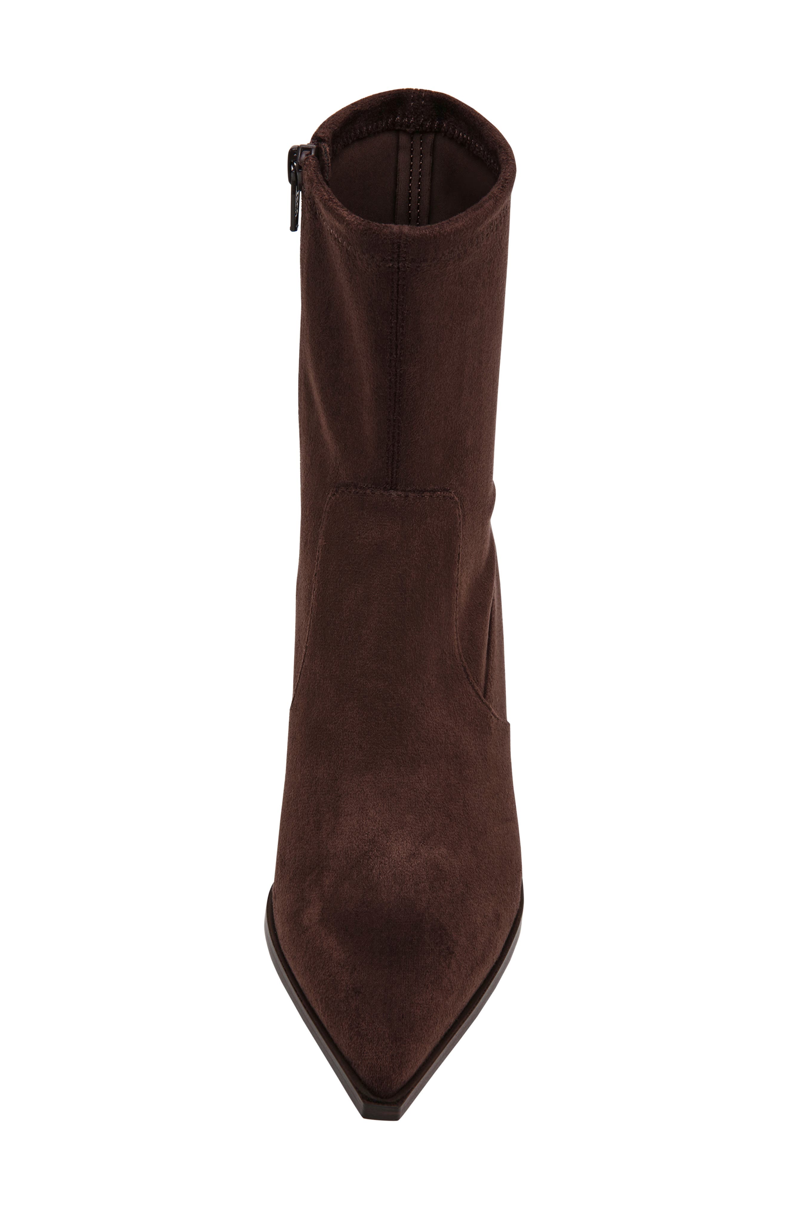 Hearda Pointed Toe Bootie, Alternate, color, BROWN