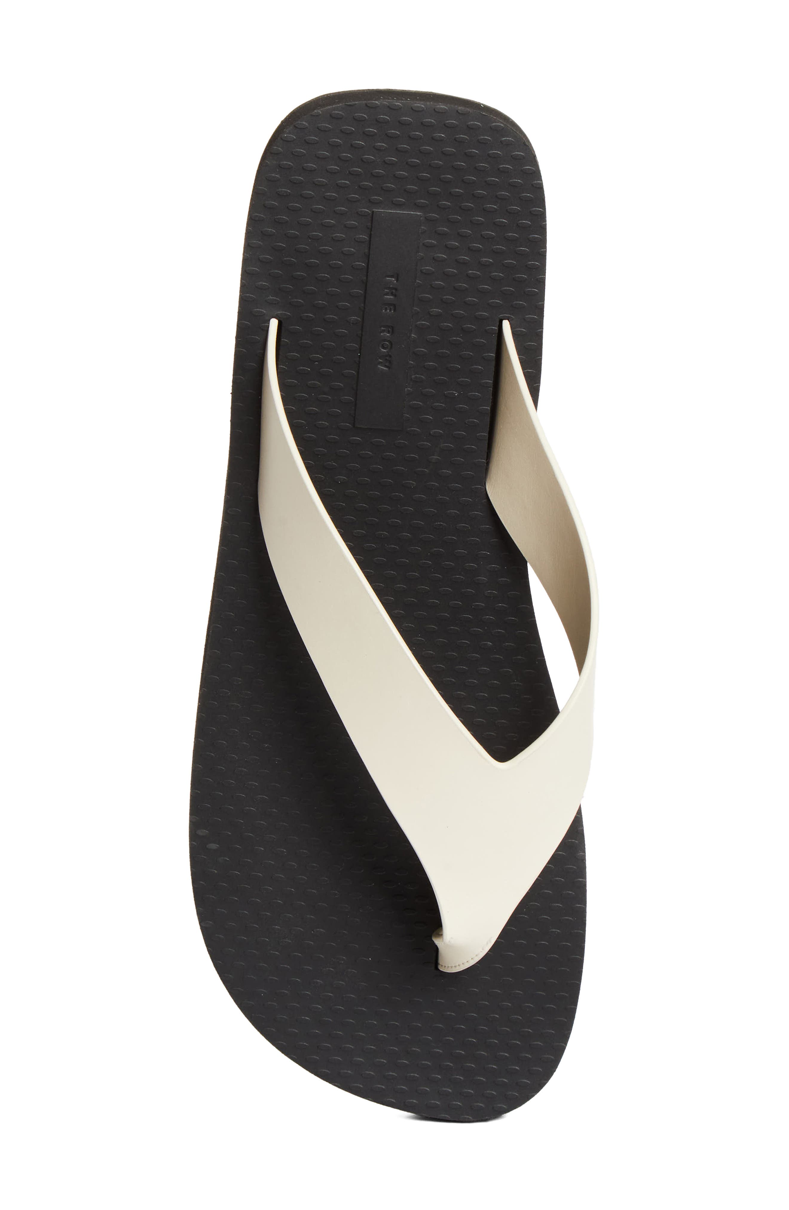 Dune Classic Ginza Flip Flop, Alternate, color, IVORY/ BLACK