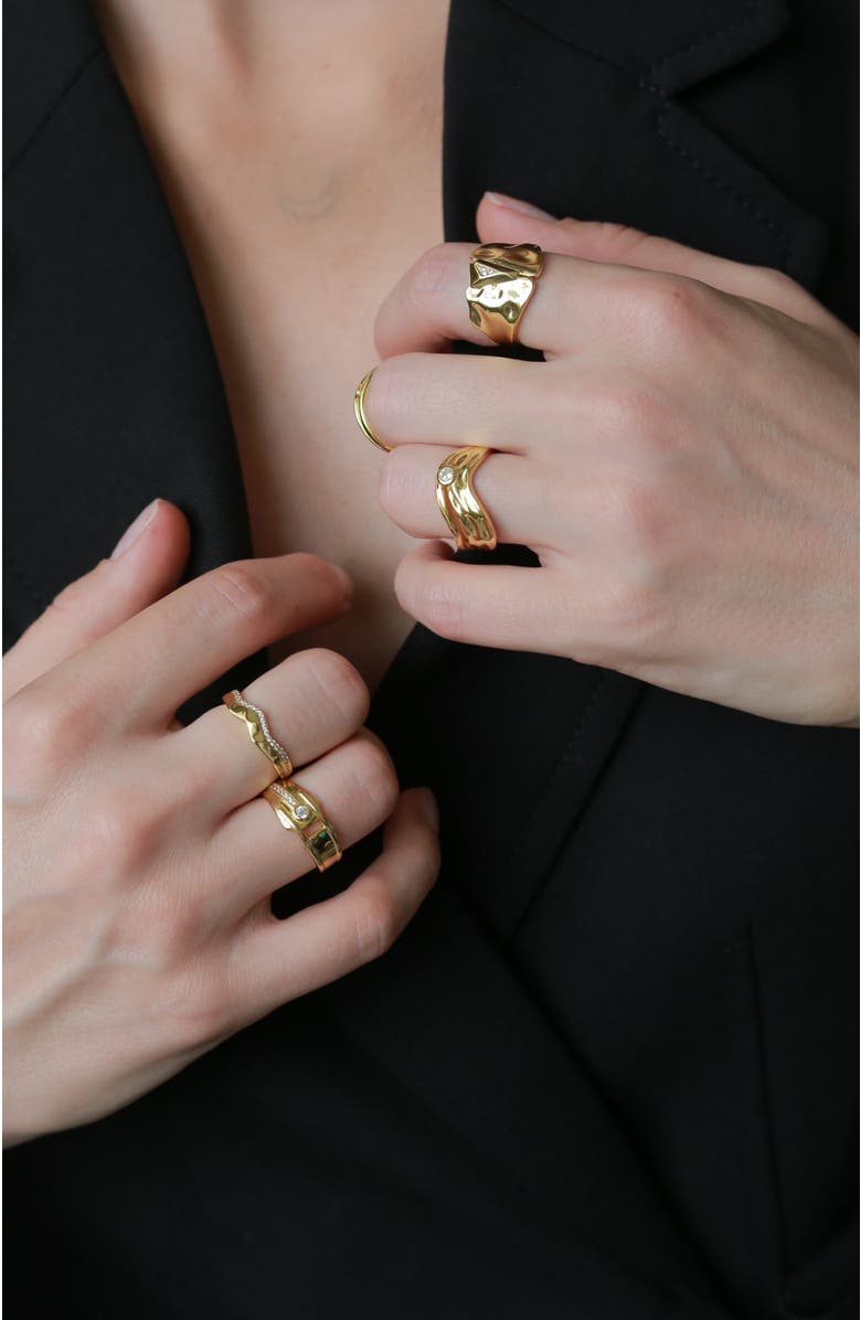 RETRO CHIC Snowing Ring, Alternate, color, Gold