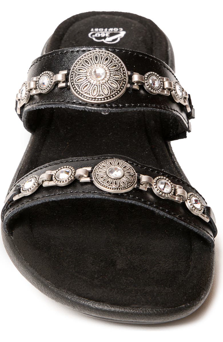 Minnetonka Brenn Slide Sandal, Alternate, color,