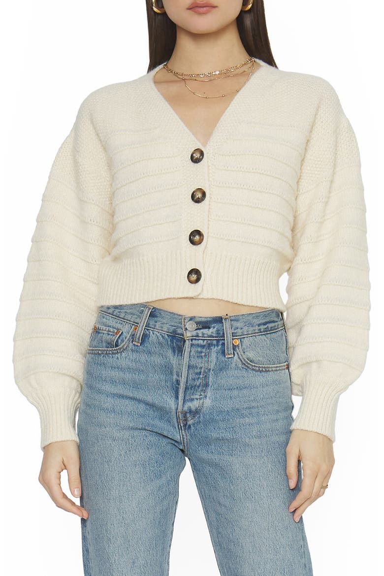 Franny Crop Cardigan, Main, color, IVORY