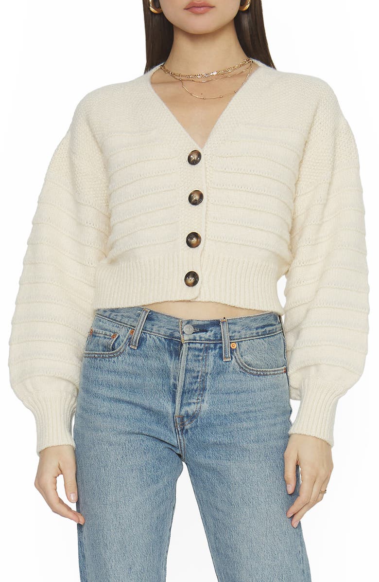 4SI3NNA Franny Crop Cardigan, Main, color, 