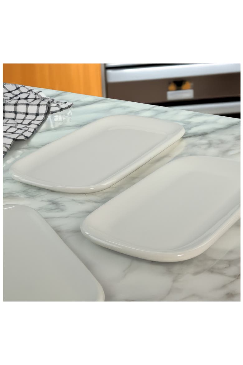 Set of 3 Assorted Impulse Rectangular Platters, Alternate, color, WHITE