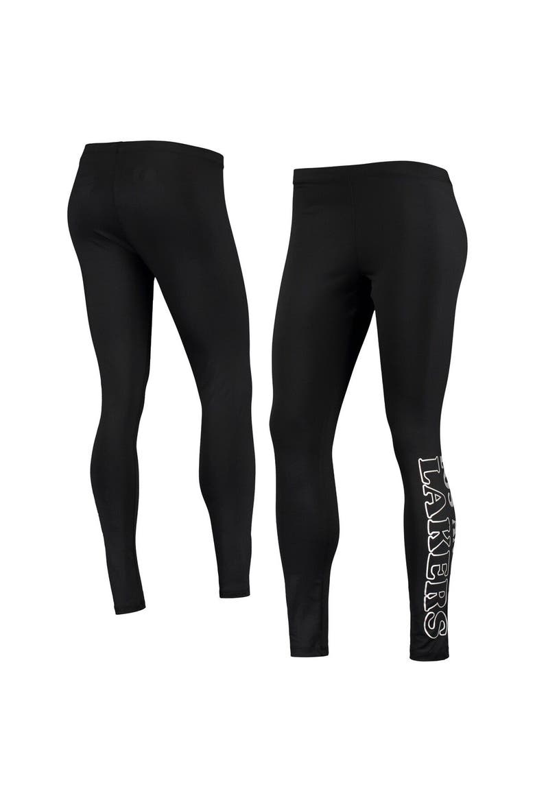 Women's G-III Sports by Carl Banks Black Los Angeles Lakers Stadium Leggings, Main, color, Black