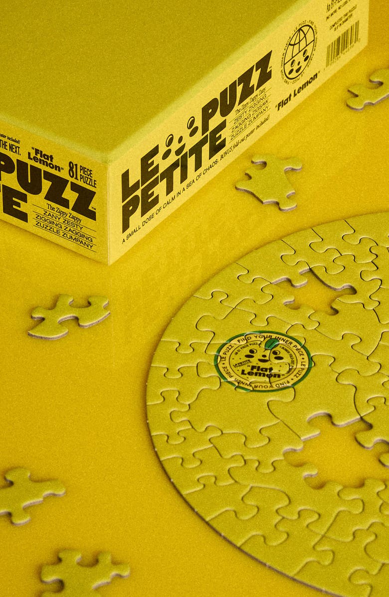 Le Puzz Flat Lemon 81 Piece Mini Jigsaw Puzzle, Alternate, color, NO COLOR