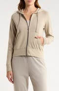 James Perse French Terry Crop Zip Hoodie