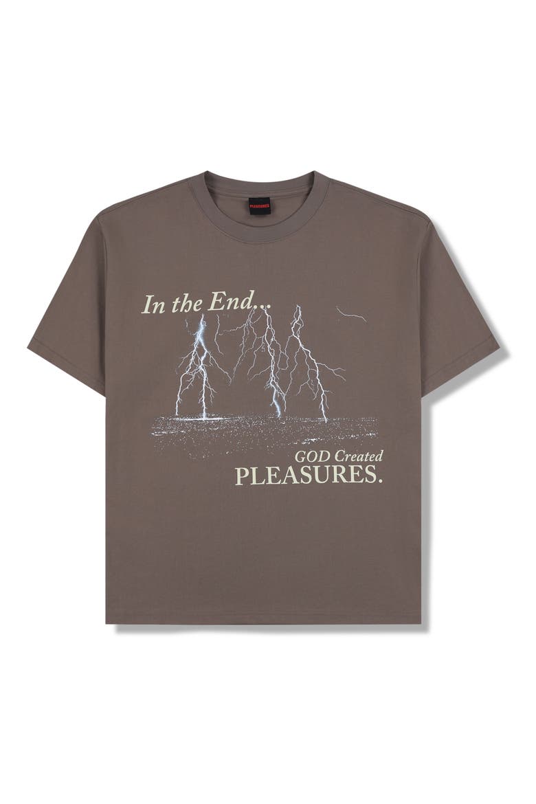 End Times Graphic T-Shirt, Main, color, MOCHA