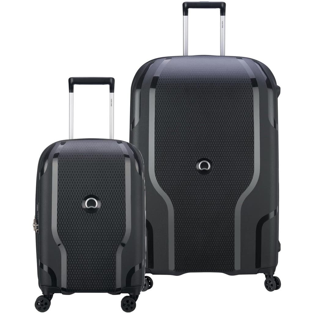 Delsey Paris Clavel Hardside 2-piece Expandable Luggages Set With Spinner Wheels In Black