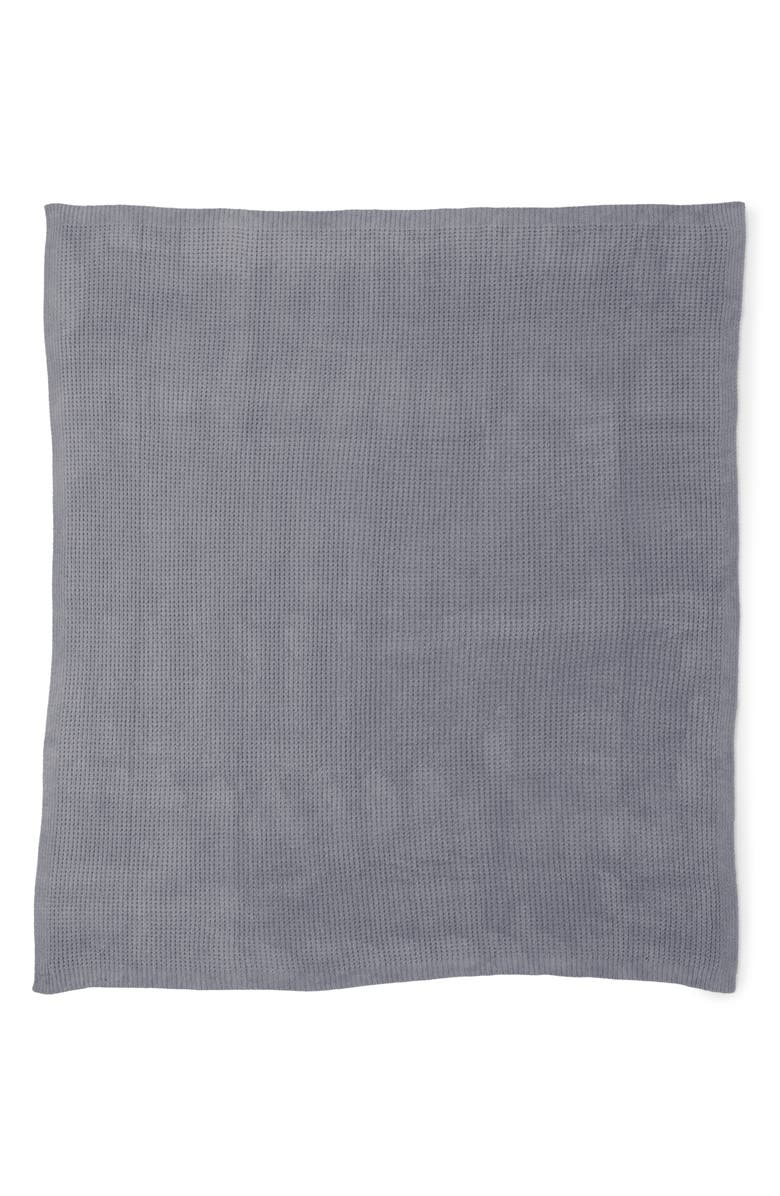 Barefoot Dreams<sup>®</sup> CozyChic<sup>®</sup> Waffle Knit Bed Blanket, Alternate, color, Dove Gray