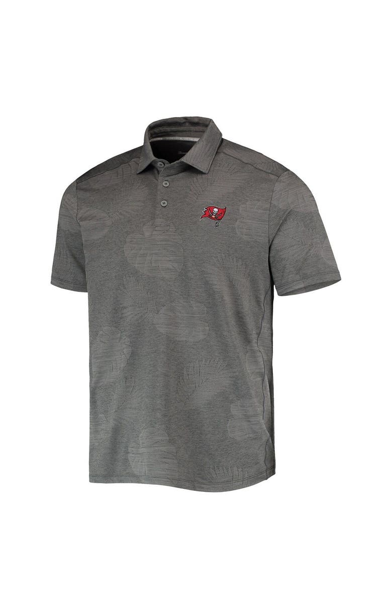 Tommy Bahama Men's Tommy Bahama Gray Tampa Bay Buccaneers Palm Coast Delray Frond Allover IslandZone Polo, Alternate, color, 