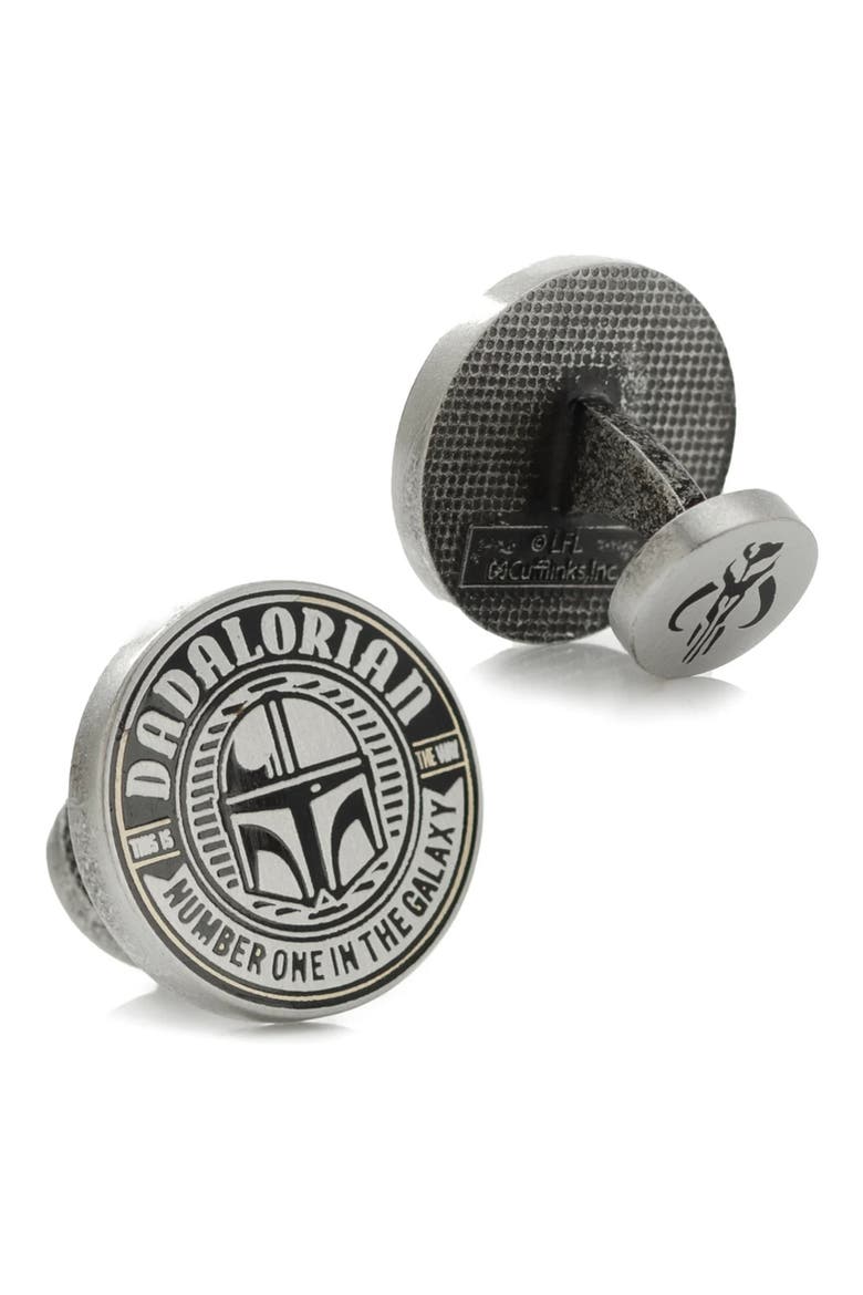 Star Wars™ Mandalorian Jacquard Stripe Tie & Cuff Links Set, Alternate, color, BLUE MULTI