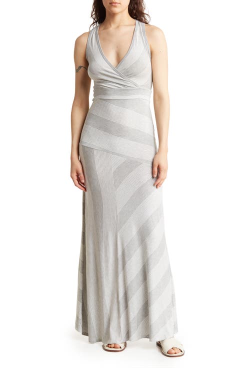 Sleeveless Maxi Stripe Dress