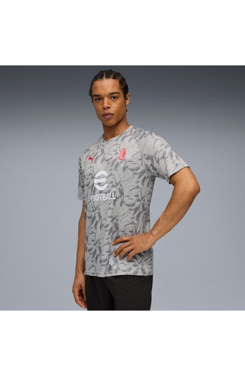 PUMA Men's Puma Gray AC Milan 2025/26 Pre-Match Training Jersey, Alternate, color, Gray