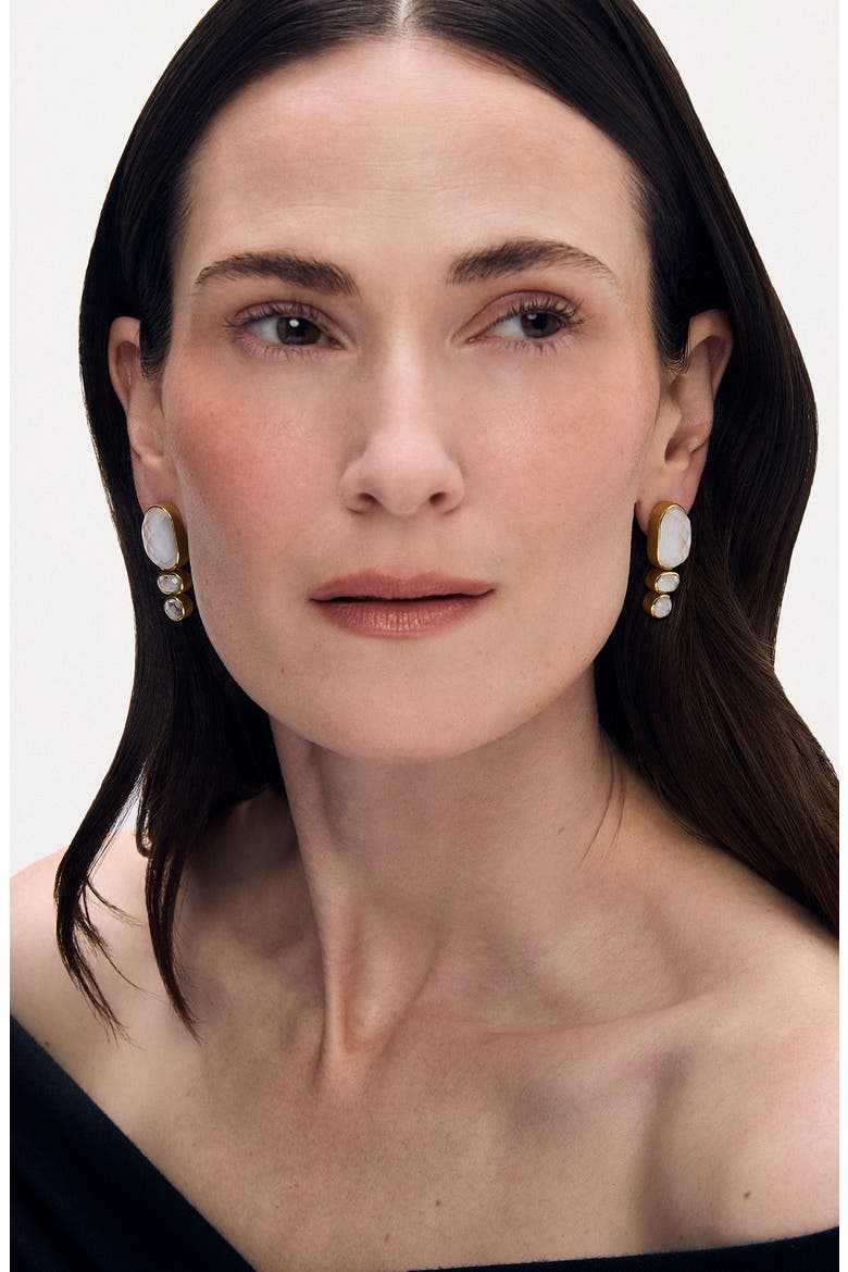 Mercer Statement Earrings, Alternate, color, IRIDESCENT PEARL/ GOLD