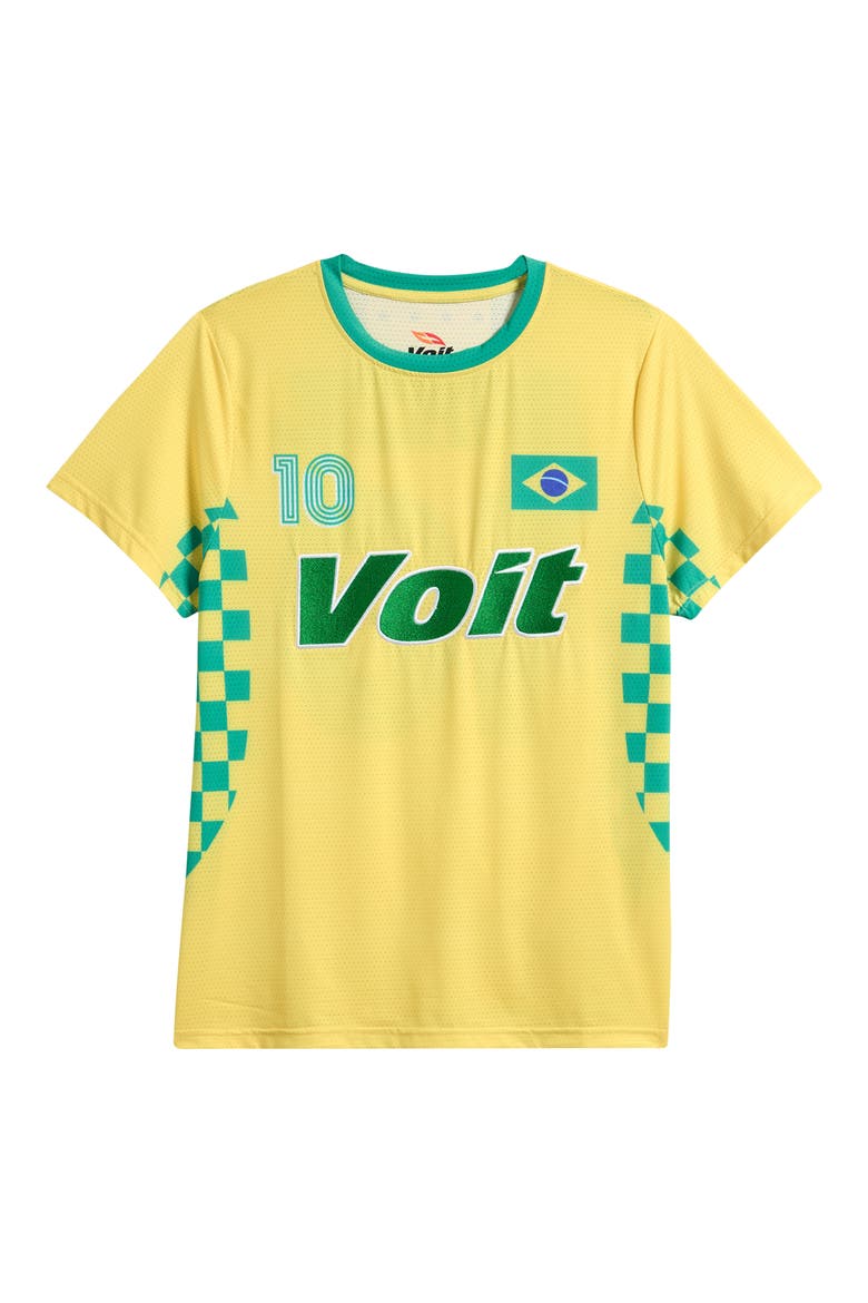 Kids' Brazil Mesh Jersey, Main, color, YELLOW