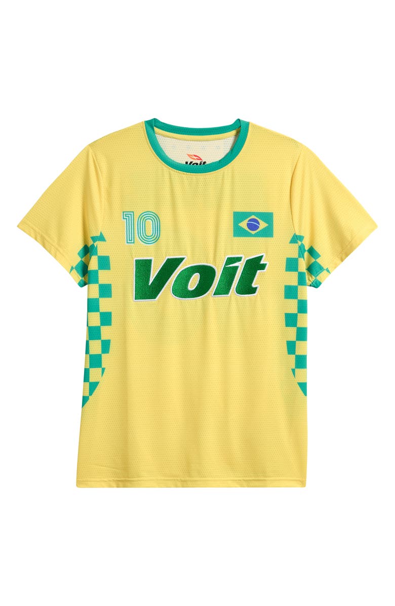 Voit Kids' Brazil Mesh Jersey, Main, color, Yellow