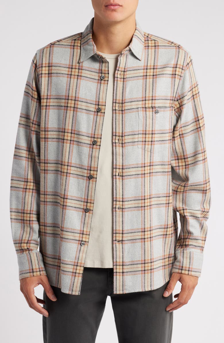 Treasure & Bond Grindle Brushed Plaid Shirt, Main, color, 