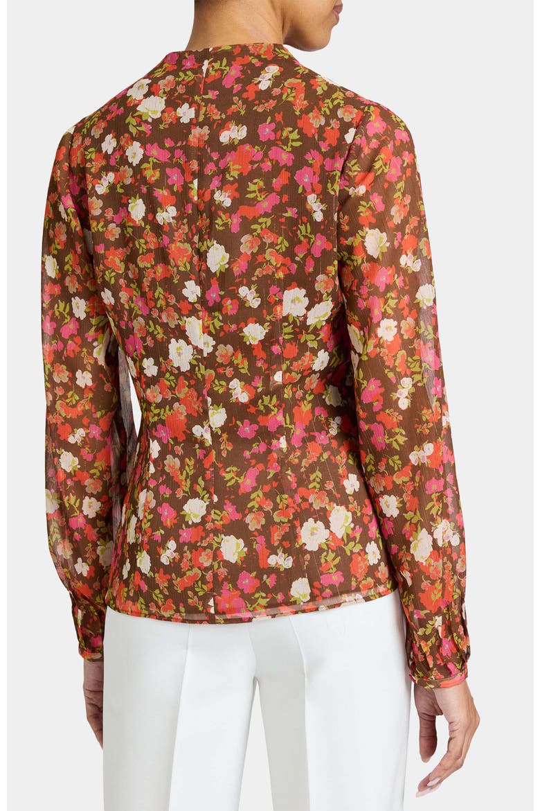 WINNIE Long Sleeve Buttoned Blouse, Alternate, color, COCONUT MULTI