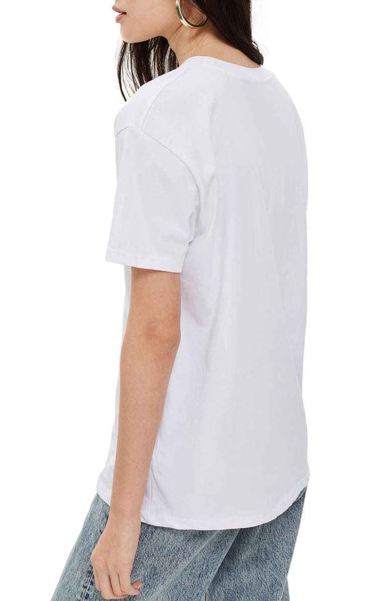 Topshop by And Finally True Colours Boyfriend Tee, Alternate, color, 