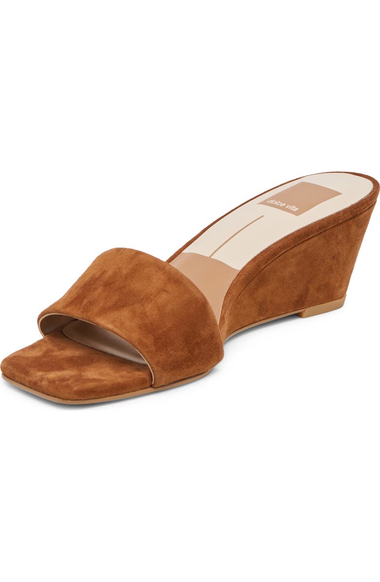 Dolce Vita Qaily Wedge Sandal, Alternate, color, Brown Nubuck