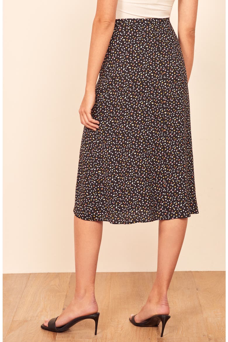 Jaime Side Slit Midi Skirt, Alternate, color, CONFETTI