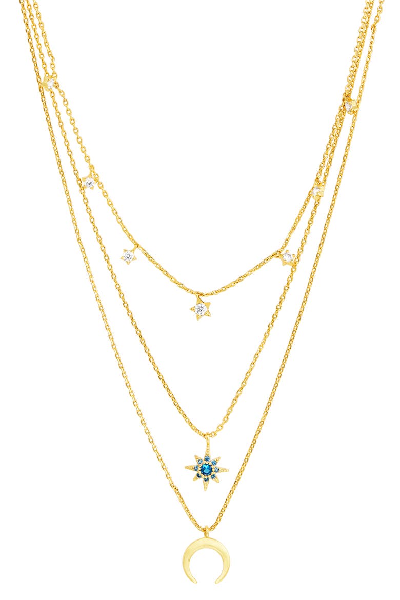 Celestial Multi Strand Necklace, Alternate, color, YELLOW