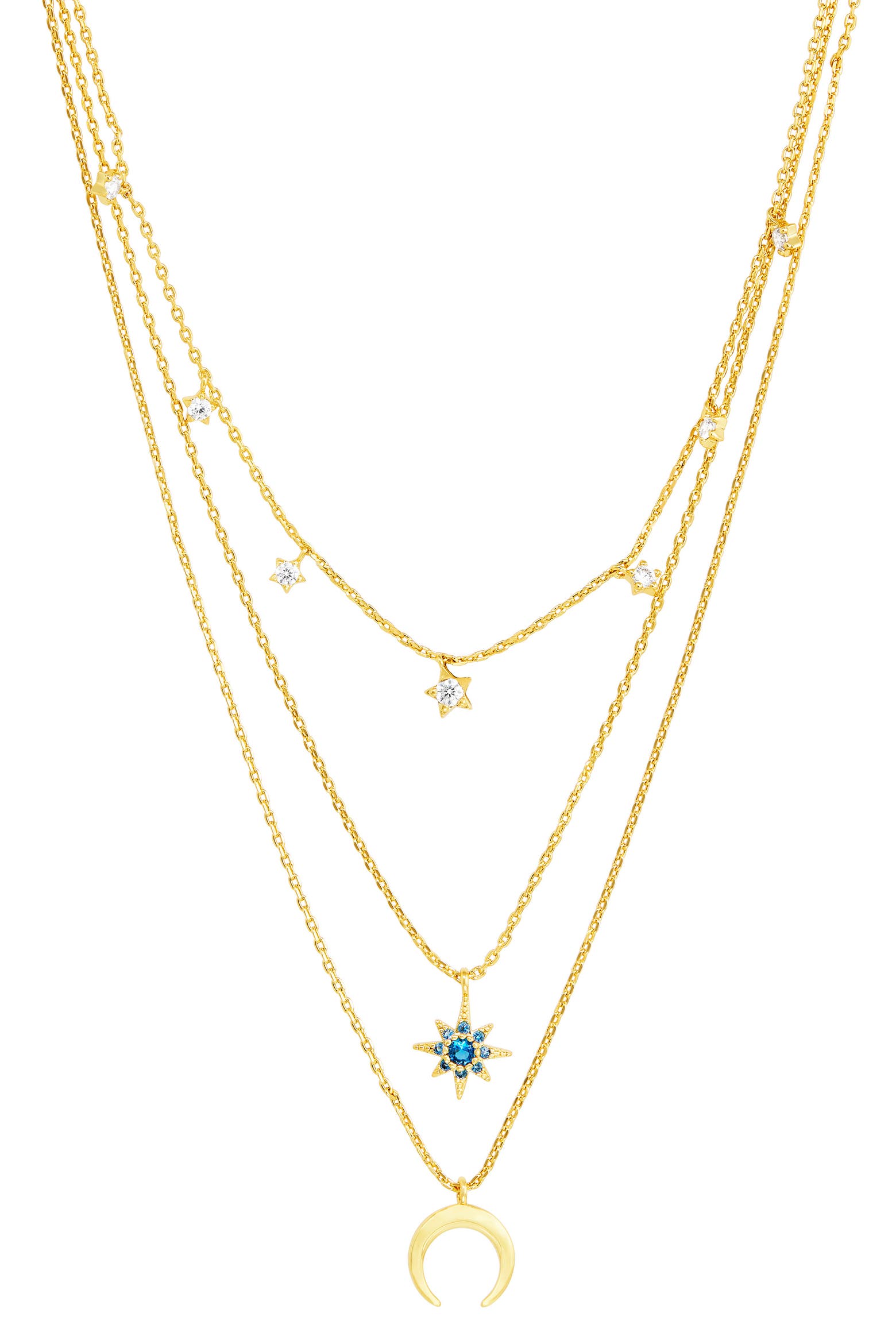 Tech Savvy Color SAVVY CIE JEWELS Celestial Multi Strand Necklace (Women) | Nordstromrack