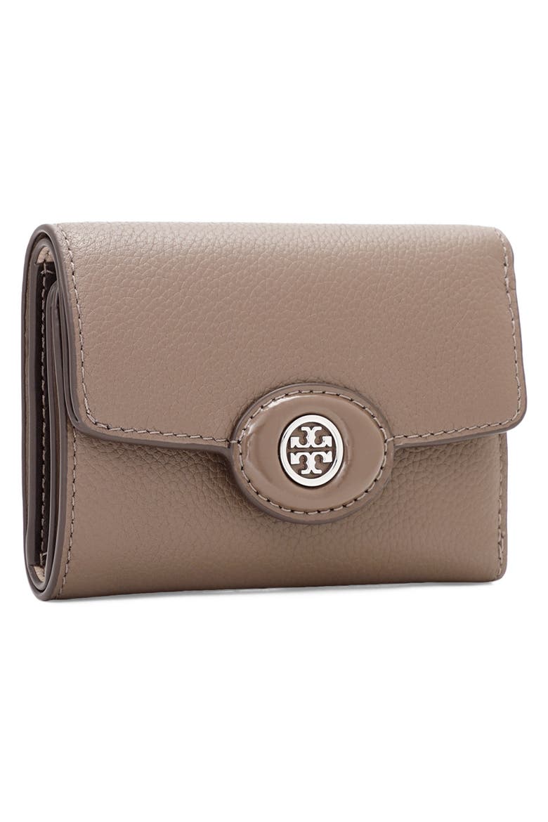 Robinson Small Pebbled Leather Wallet, Alternate, color, WILD MUSHROOM