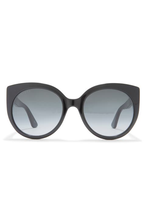 55mm Gradient Cat Eye Sunglasses