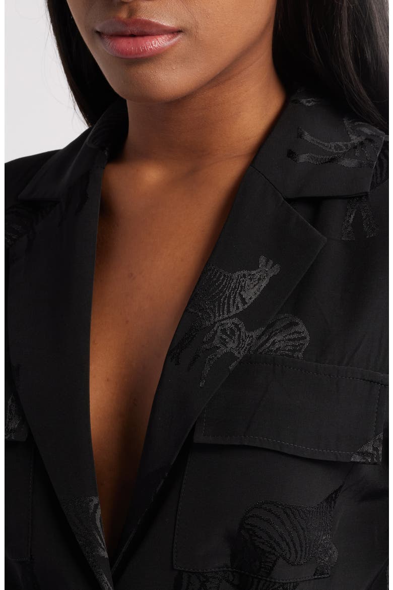 Steinway Belted Long Sleeve Blazer Minidress, Alternate, color, BLACK