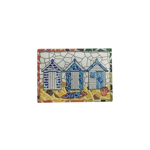 Bungalow Mosaic Resin Magnet Refrigerator Decorative Magnet