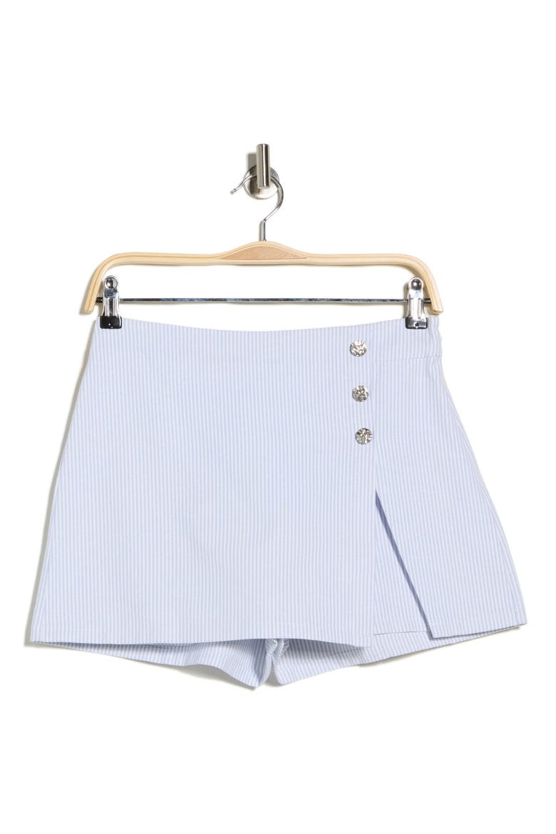 Button Detail Miniskirt, Alternate, color, BLUE