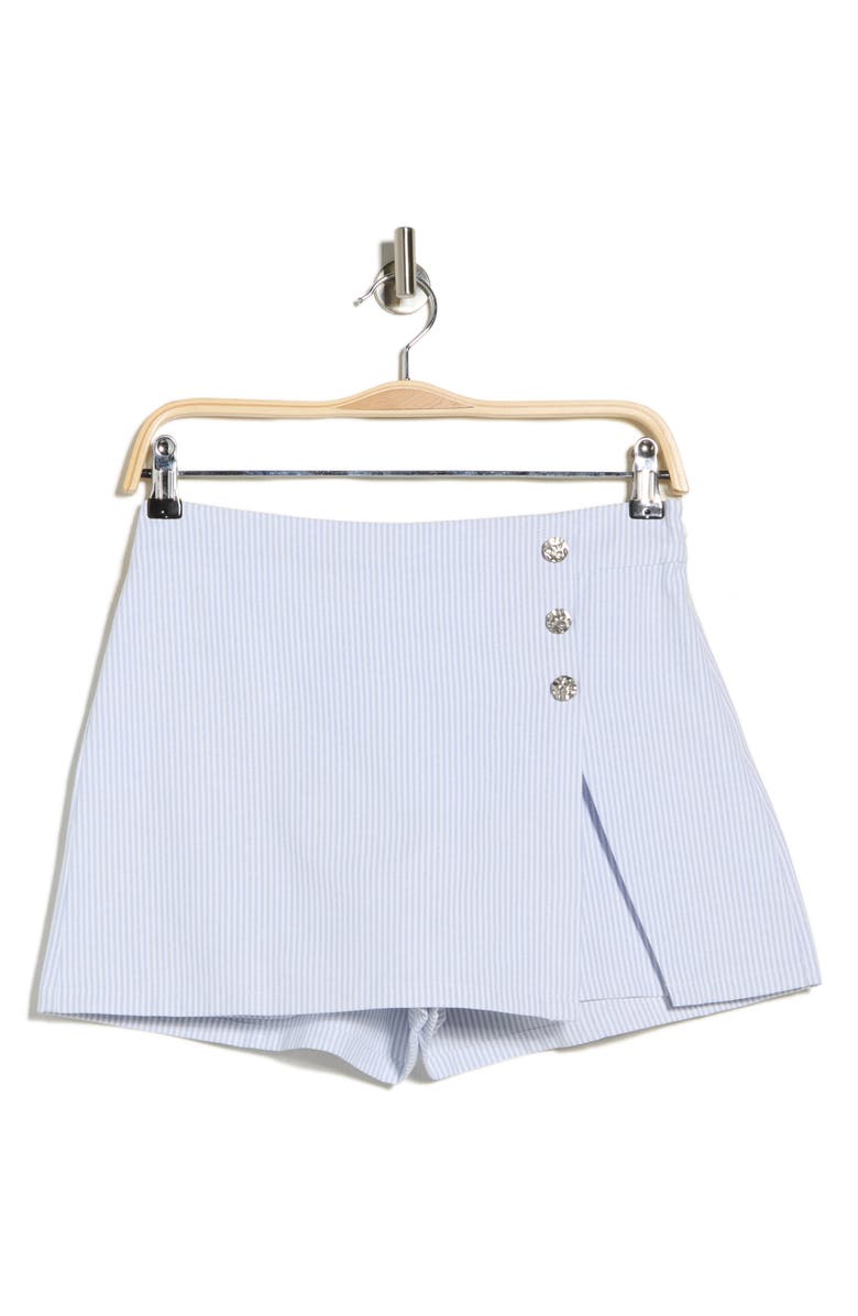 Elodie Button Detail Miniskirt, Main, color, Blue